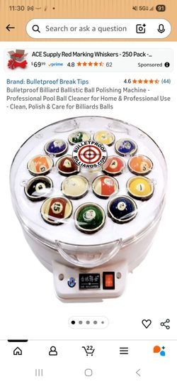 Billiard Ball Cleaning Machine