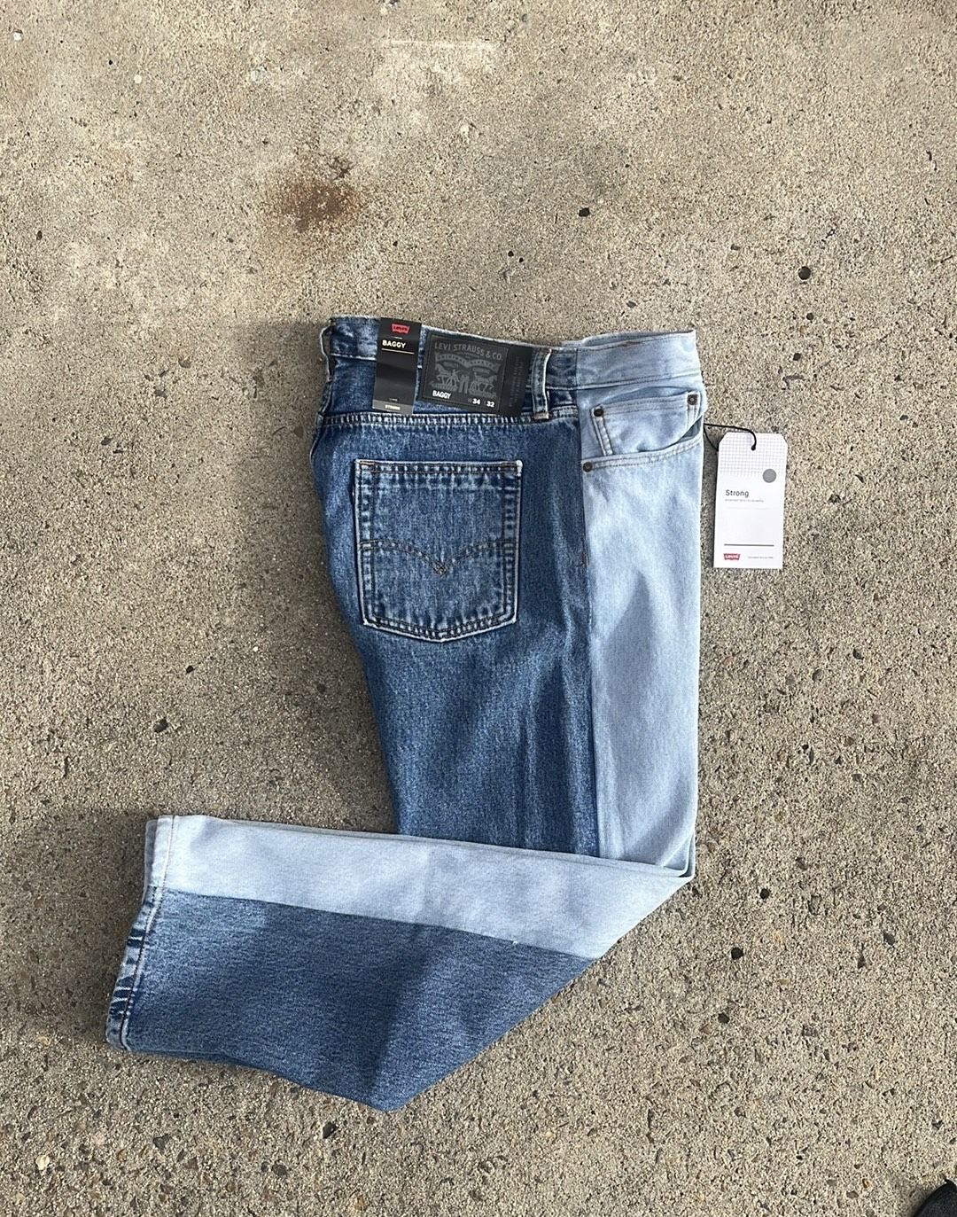 Levi's Two Tone Skate Baggy Jeans 34/32