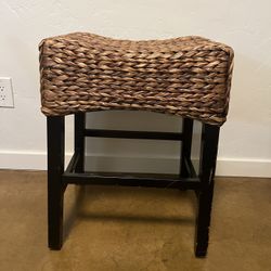 Wicker Wood Stool