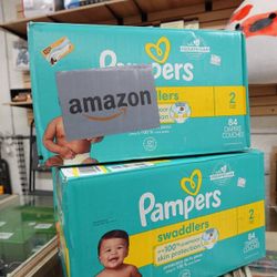 Size 2 Pampers Swaddlers Ultra Absorbent Baby Diapers 84Ct