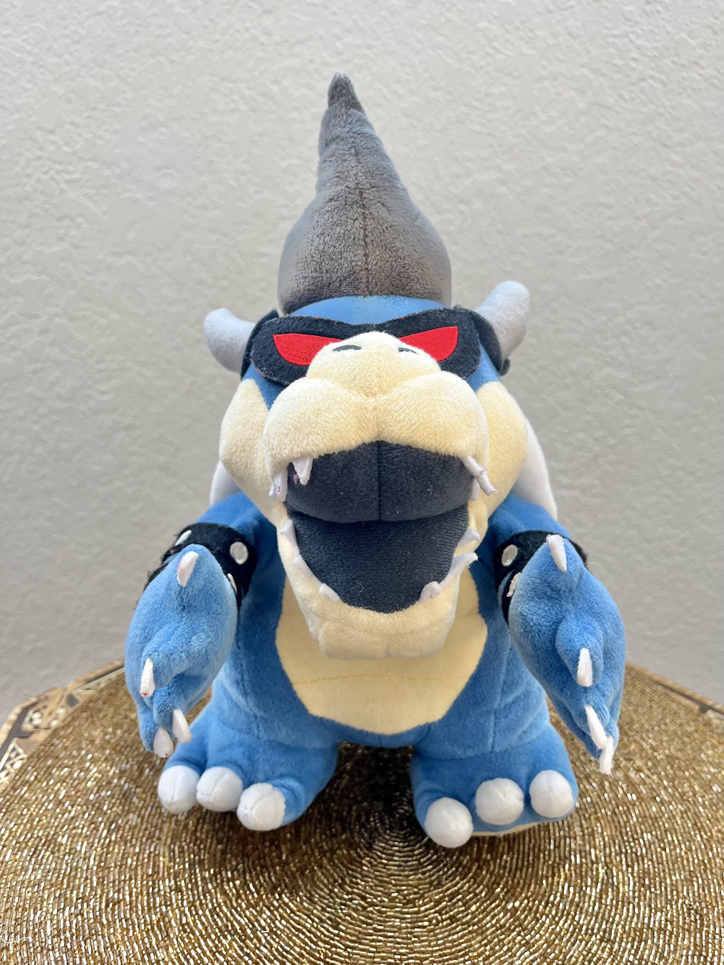 Best Super Mario Dark Blue Bowser King Koopa Size Stuffed Plush Toy