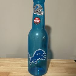 Plastic Bottle Coin Container - Detroit Lions 