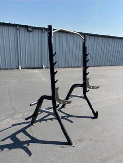 Gym Squat Rack with Safety Spotter