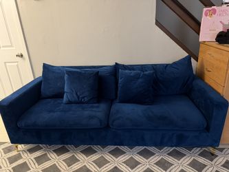 Blue Velvet Couch