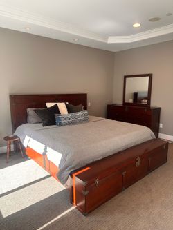 King bed frame wood