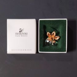 Swarovski Crystal Memories Strawberry Brooch