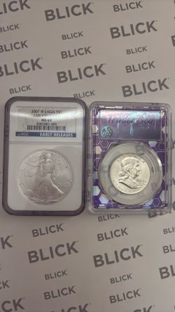 2 Graded Silver coins