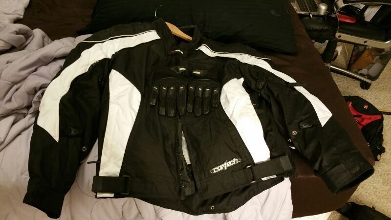 Cortech Motorcycle Jacket and gloves for sale!