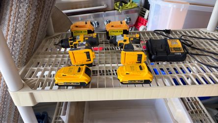2 Dewalt xr cordless screwdrivers