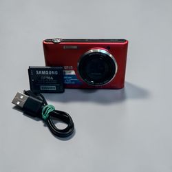 Samsung ST72 Compact Digital Camera 16MP HD Smart Mode Red 4.5-22.5mm Lens