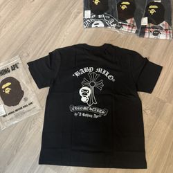 Black Bape Chrome hearts Baby Milo Tee