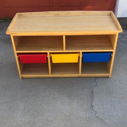 Wooden Toy And Book Storage Shelf (3 Available) 100 Each Or 200 For All 3