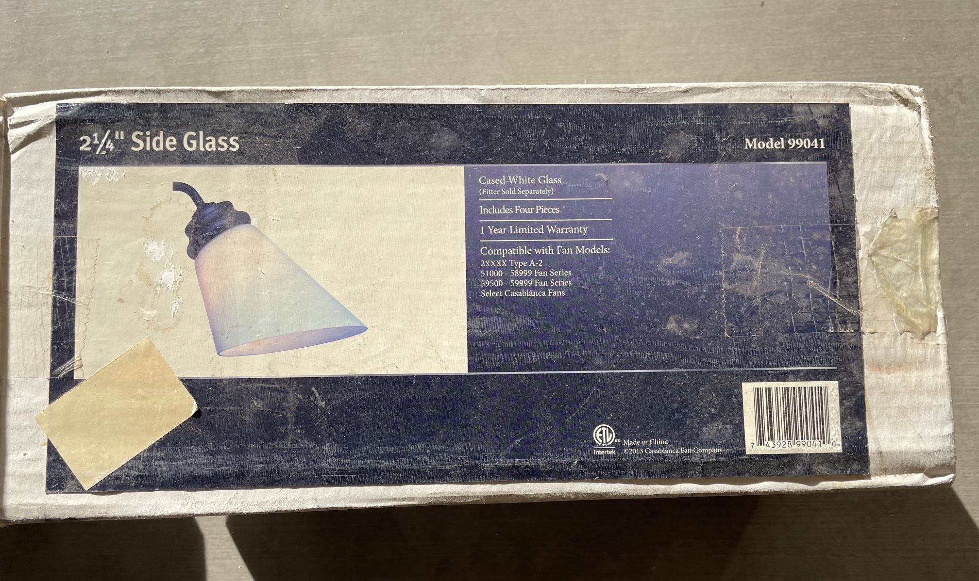 2 1/4 Inch Replacement Glass (Set of 4)