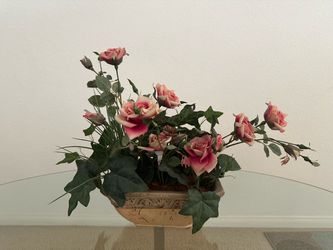 Artificial Floral Arrangement in Decorative Pot