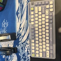 Kzzi k75 Dazzling Pudding Keycap Mechanical Keyboard