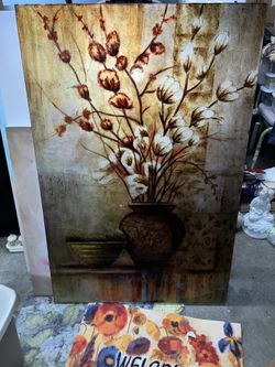 Yosemite Home Decor Wall Art - Flowers Growing From Vase