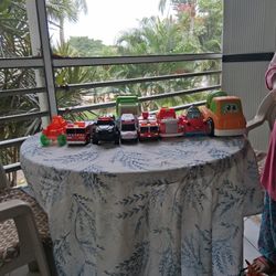 Assorted toy vehicles