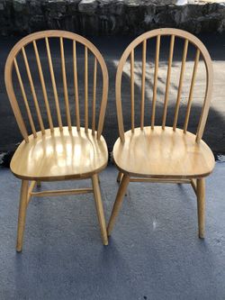 Very good condition hardwood chairs