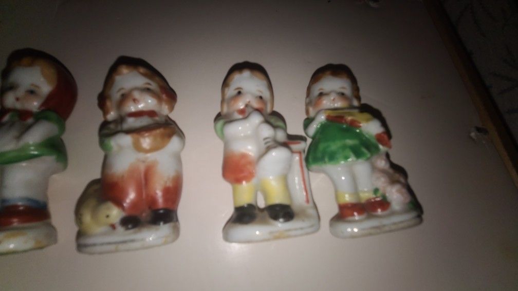 4 China or Porcelain Figurines. Occupied Japan.
