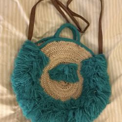 Cute Straw And Yarn Tote