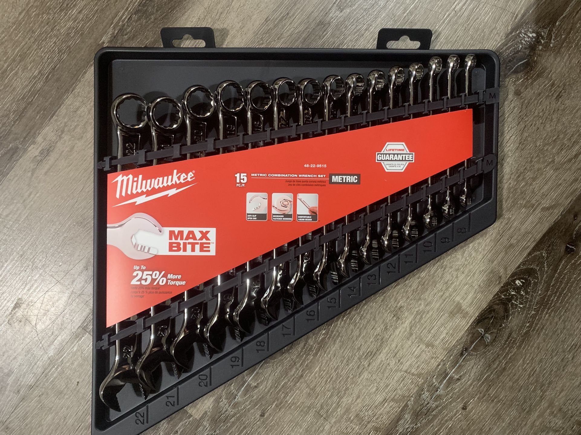 Milwaukee 15pc Max Bite Wrench Set (metric)