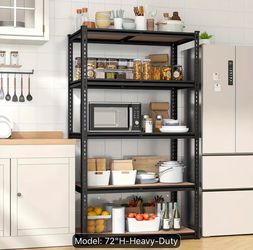 NEW 72” Heavy-Duty 5-Tier Steel Garage Storage Shelving Rack – $75 Each
