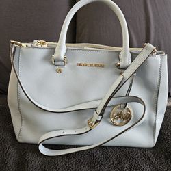 Blue Michael Kors Purse 