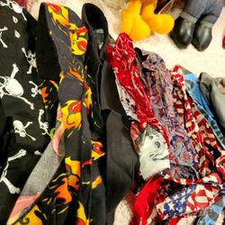 Biker Doo Rag Collection Skull Caps Bonus Harley Davidson Stuffed Animals