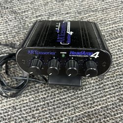 ART HeadAmp 4 Channel Stereo Headphone Amplifier ARTcessories w/ Power Adapter