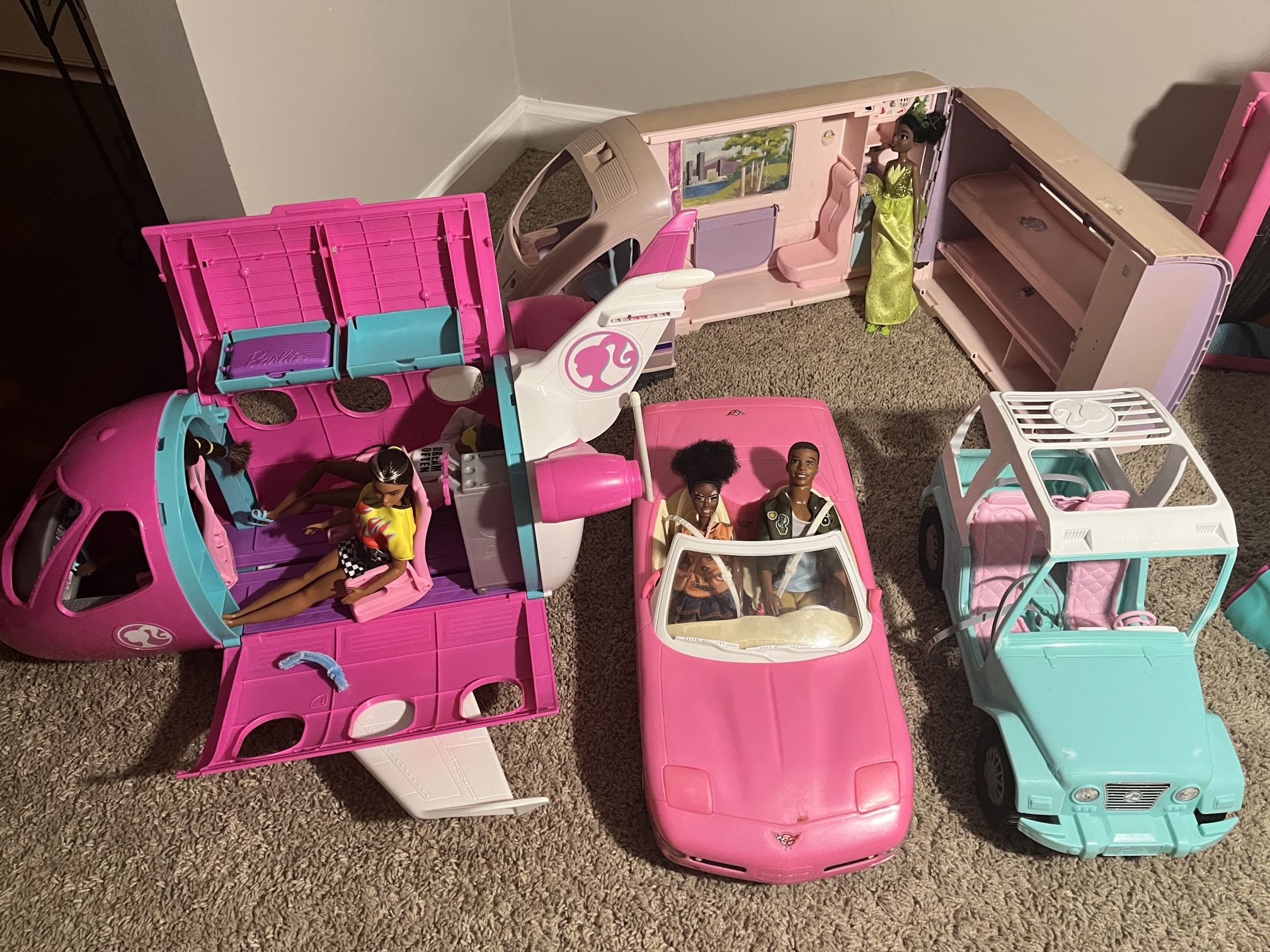 HUGE Barbie Mega Bundle โ Dreamhouse, Dreamplane, Camper, Cars, Playsets & Tons of Accessories!