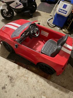 Red ride on car