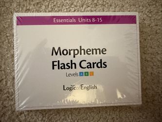 Logic Of English - Essentials Level 8-15 Morpheme Flash Cards