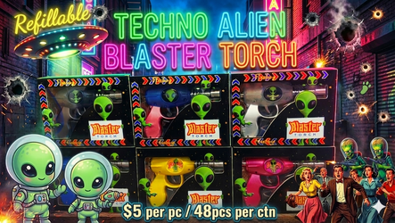 Alien blaster techno torch lighters refillable