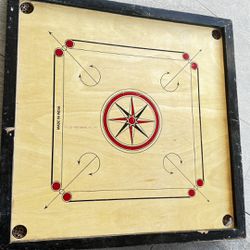 Precise Select 6mm Carrom Board with Coins, Striker