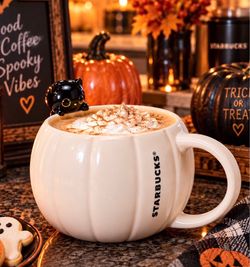 Adorable! STARBUCKS 2026 ☕️🎃🐈⬛Halloween Black Cat Collection🐈⬛🎃☕️Mug