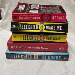 Jack Reacher By Lee Child Book Lot  5 Books