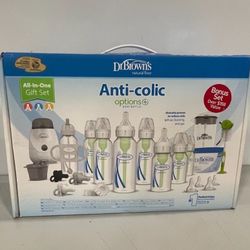 Dr. Browns All in One Anti Colic Baby Bottle & Bottle Warmer Newborn Gift Set