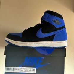 Men Jordan 1 Retro Og Sz 11 Royal Reimagined 