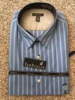 Van Heusen Dress SHIRT XL 17-17 1/2, NEW with Tags