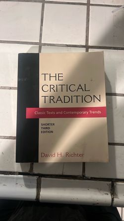 The Critical Tradition by David H. Richter