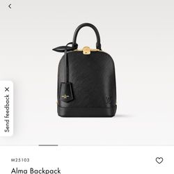 Louis Vuitton Alma Epi Backpack 