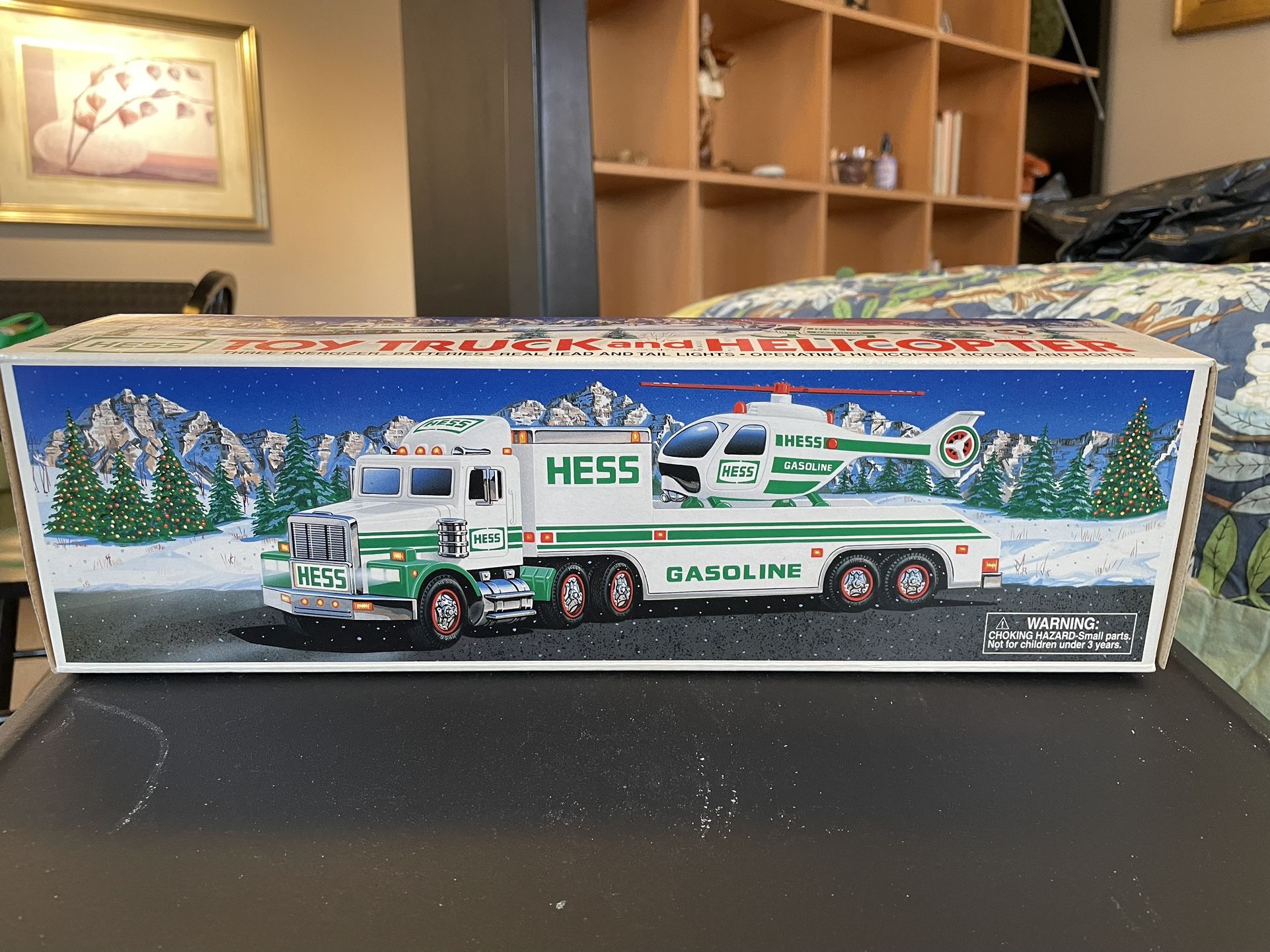 1995 Hess, Toy Truck And Helicopter