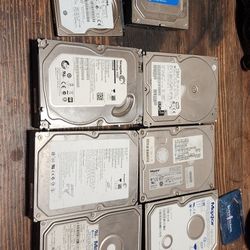 Computer Hard Drive Lot And 2 Ram Sticks