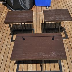 Coffee table + 2 end tables