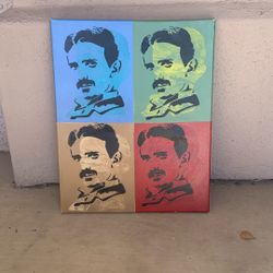 Pop Art Nikola Tesla Canvas Print; Unique 