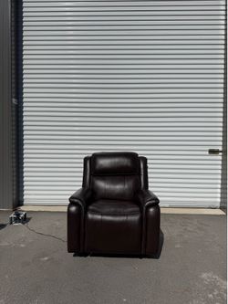 Power Leather Recliner Chair