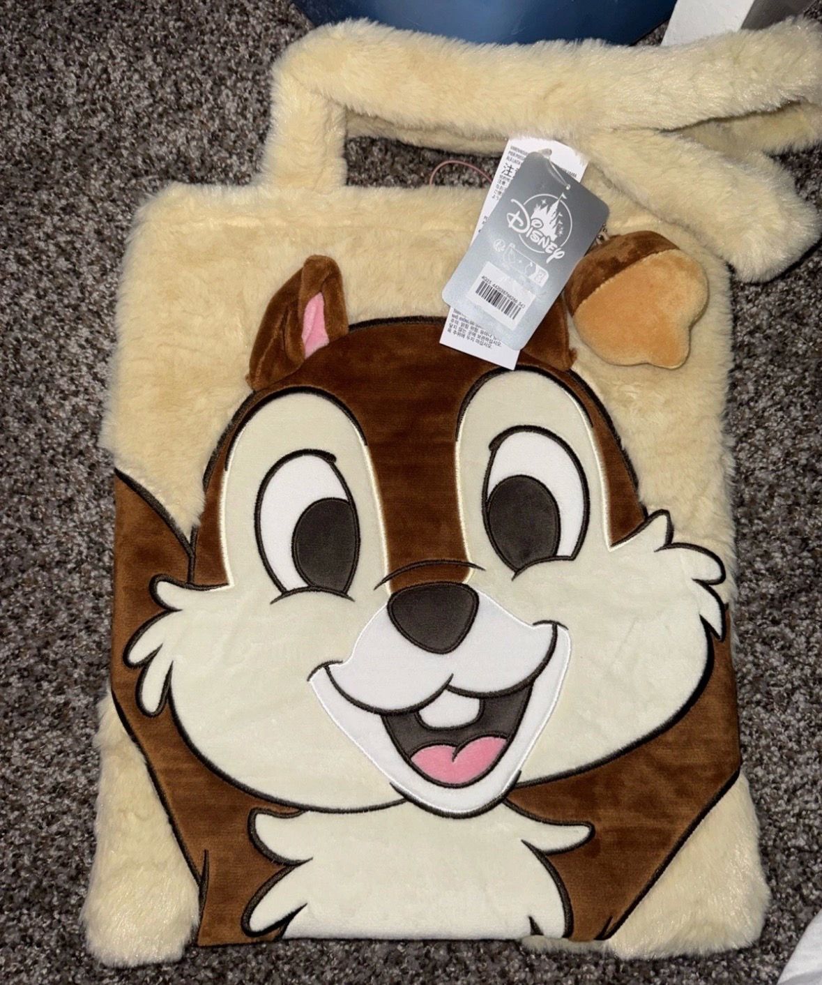 Chip n dale plush tote