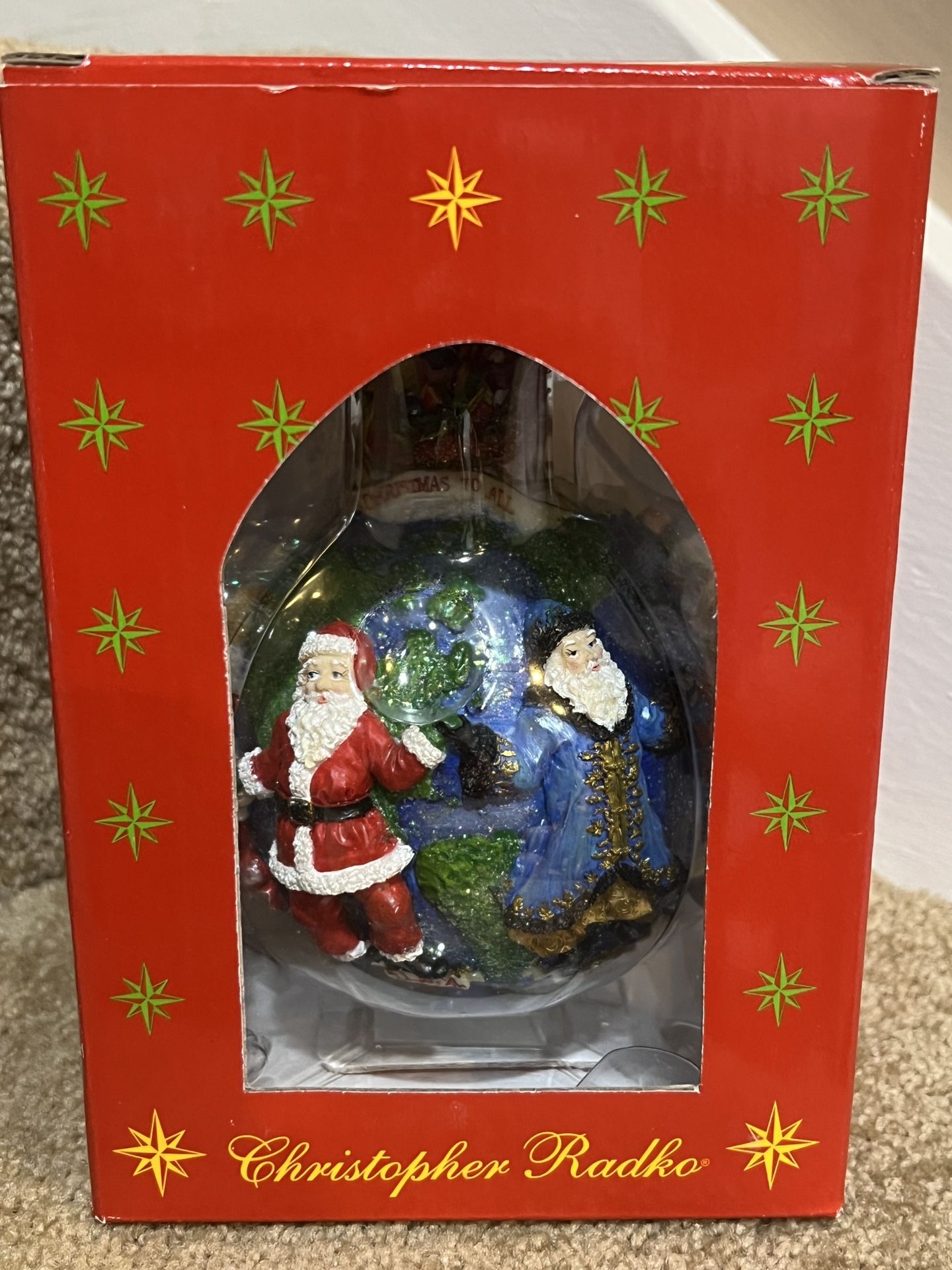 Vintage Christopher Radko Ornament Santa's Around The World