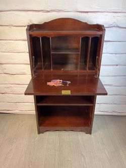 Bombay Mahogany Secretary Desk Bookcase Combo