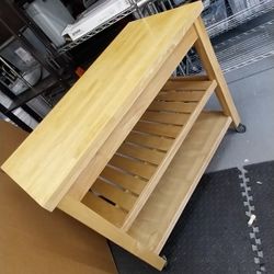 Wood Kitchen Table/ Shelf